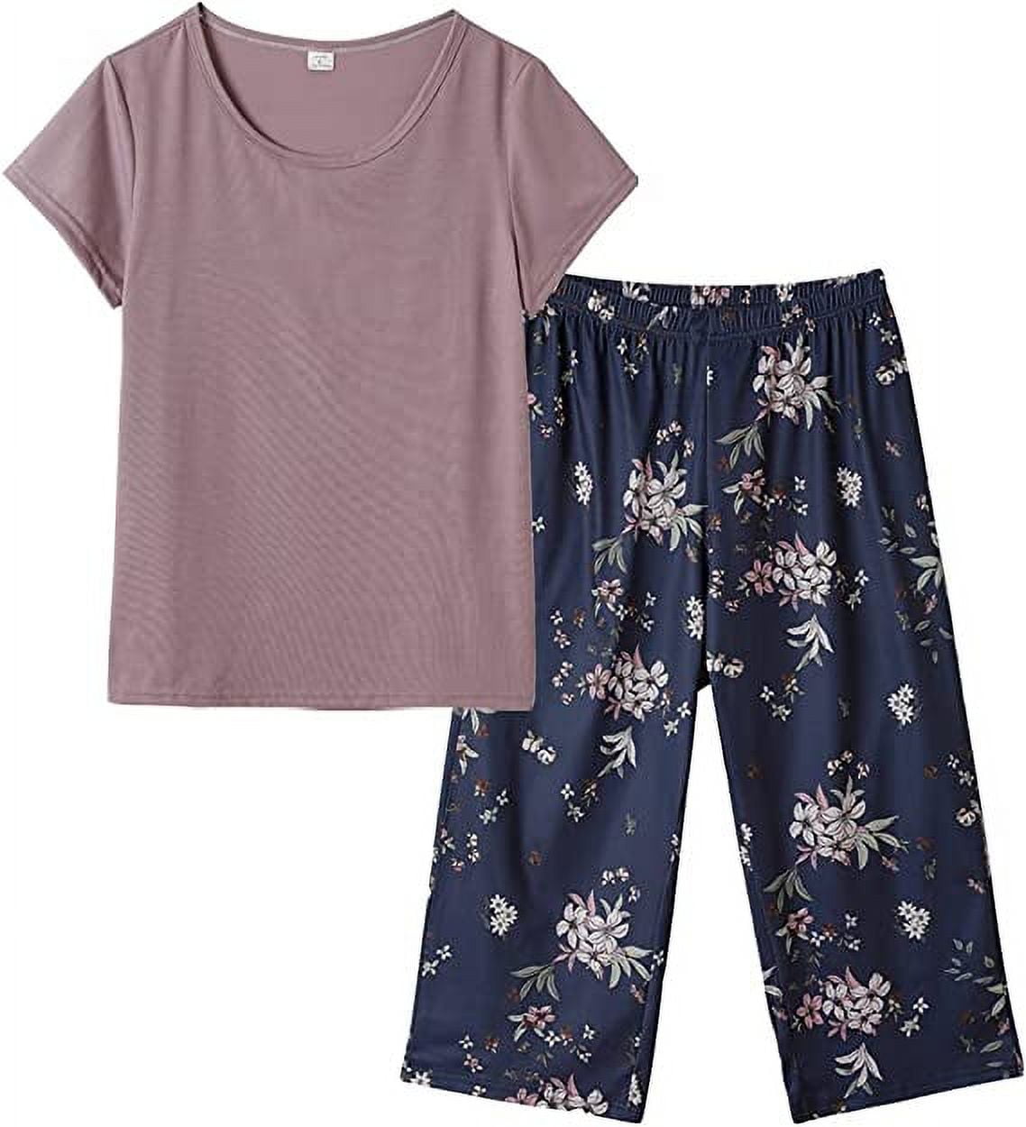 Jane and Bleecker, 2 Piece - Ladies' Capri Pajama PJ Set (Choose Color +  Size)