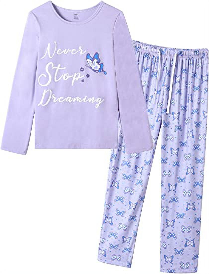 MyFav Women's Christmas Pajama Set LongSleeve Sleepwear Set Warm Cute