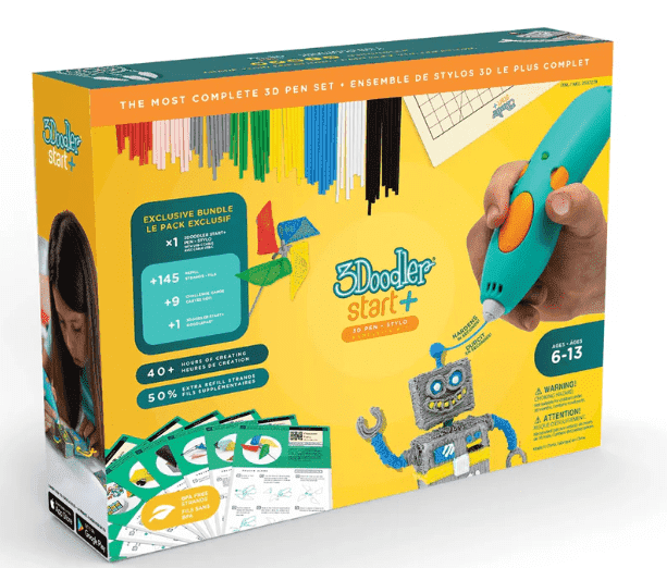 3Doodler Start+ 3D Printer Pen Bundle, Multicolor