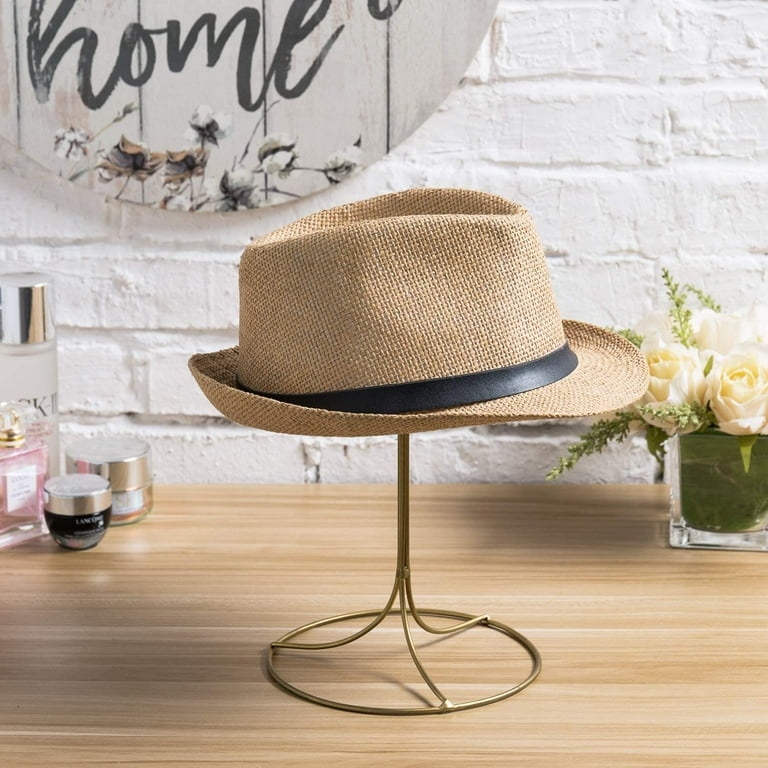 MyGift 11 Inch Modern Gold Wire Metal Display Hat Rack Walmart