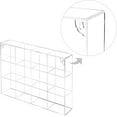 thumbnail image 1 of MyGift 12 Compartment Wall-Mounted/Freestanding Kitchen/BathroomClear Acrylic Organizer Rack, 1 of 6