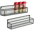 thumbnail image 1 of MyGift 12 Inch Black Chicken Wire Spice Racks, Set of 2, 1 of 6