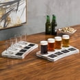 thumbnail image 1 of MyGift 2 Piece Beer Flight Sampler Serving Tray with 8 Glasses, 1 of 7