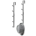 thumbnail image 1 of MyGift 2 Piece Over-the-Door Hat Rack in Black, 10 Hooks, 1 of 4