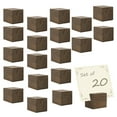 thumbnail image 1 of MyGift 20 Piece Wooden Cube Name Place Card Holders, Sign Display Menu Holders for Wedding Party, 1 of 4