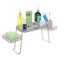 thumbnail image 1 of MyGift 3 Shelves Chrome Plated Metal Bathroom tray/Perforated Organizer, 1 of 5