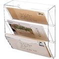 thumbnail image 1 of MyGift 3 Tier Clear Acrylic Wall Mounted Mail Holder/Letter Sorter Home Office, 1 of 6