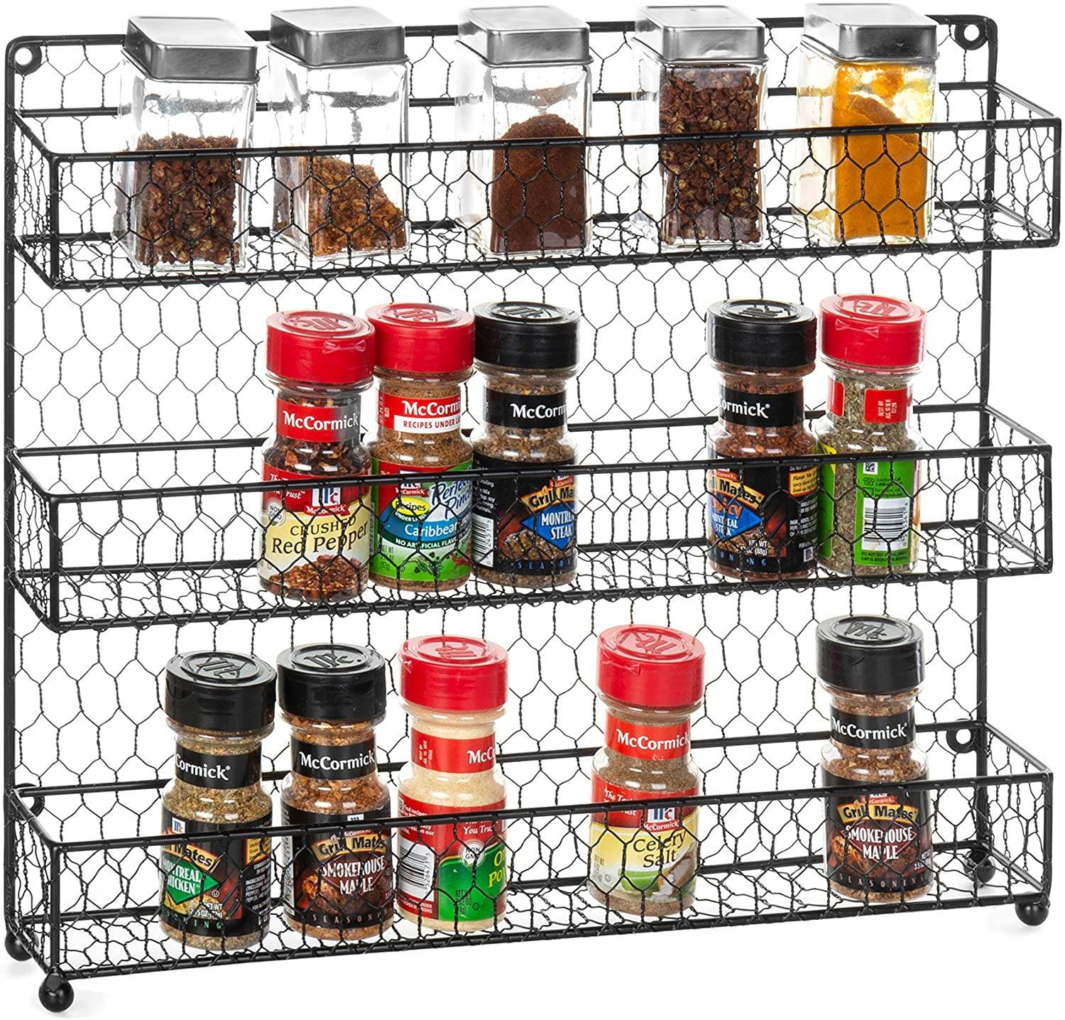 Wire spice rack wall mount hotsell