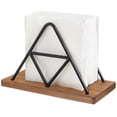 thumbnail image 1 of MyGift Modern Triangle Wire & Wood Napkin Holder, 1 of 3