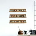 thumbnail image 1 of MyGift Set of 3 Burnt Wood Military Challenge Coin Display Holder and Wall Coin Collection Ledge Shelf, 1 of 4