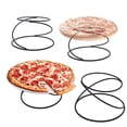 thumbnail image 1 of MyGift Set of 4 Black Tabletop Pizza Tray Risers Serving Display, 1 of 1