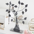 thumbnail image 1 of MyGift Silver Metal 48-pair Earring Holder, Jewelry Tree with Bird Nest, 1 of 7