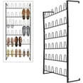 thumbnail image 1 of MyGift Wall Mounted Black Metal Entryway Shoe Storage Organizer, 1 of 5