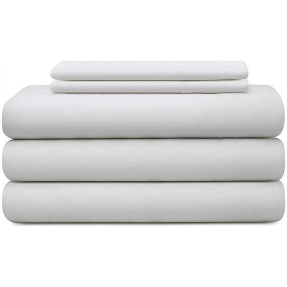 MyGiza Sheets 5 Piece Split Cal King Sheets for adjustable bed - 400 Thread Count 100% Giza Cotton Split California King Sheet Sets for Split California King Mattress - White