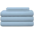 thumbnail image 1 of MyGiza Sheets 5 Piece Split King Sheets for Adjustable Bed - 400 Thread Count 100% Giza Cotton Split King Sheet Sets for Split King Mattress - Light Blue, 1 of 3