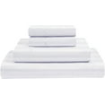 thumbnail image 1 of MyGiza Sheets 4 PCs Cal King Sheet Sets 400 TC, 100% Giza Egyptian Cotton White Striped Sheet Set Fits upto 18 Inches Deep, 1 of 6