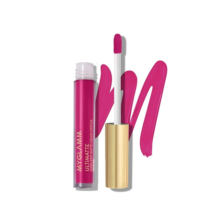 MyGlamm Ultimatte Long Stay Matte Liquid Lipstick Fuchsia Siren Pink Long Lasting Lipsticks for Women with 8hr Stay No Smudge Waterproof