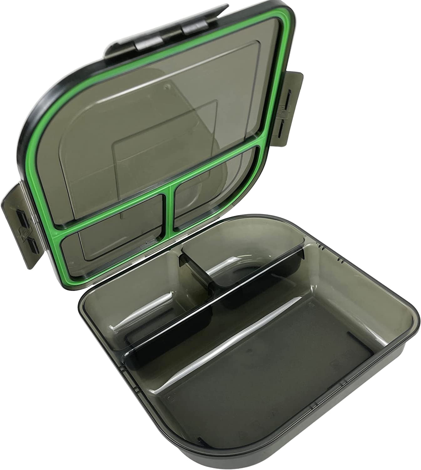 MyGo Container Large To-Go 3-Compartment Food Container, 9-3/8