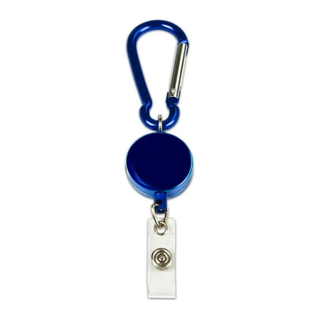 MyID Carabiner Card Reel, 1 1/4", Blue