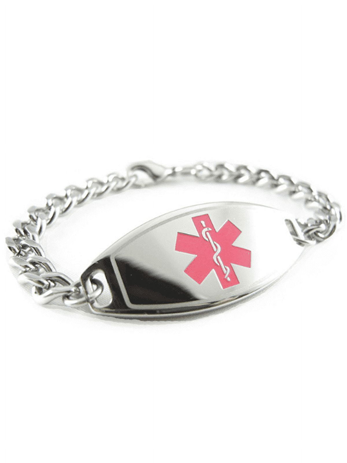Small Stainless ID Bracelet - Engraved Front And Back – Medic-ID