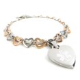 thumbnail image 1 of MyIDDr- Taking Warfarin Womens Medical Alert charm bracelet, Steel Hearts PreEngraved, 1 of 6