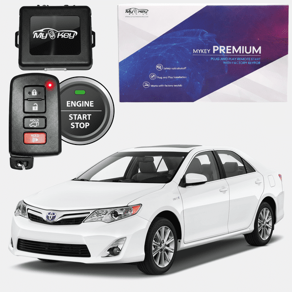 MyKey Premium 2012-2014 Toyota Camry Push-Button Start Remote Start Kit, Plug-and-Play