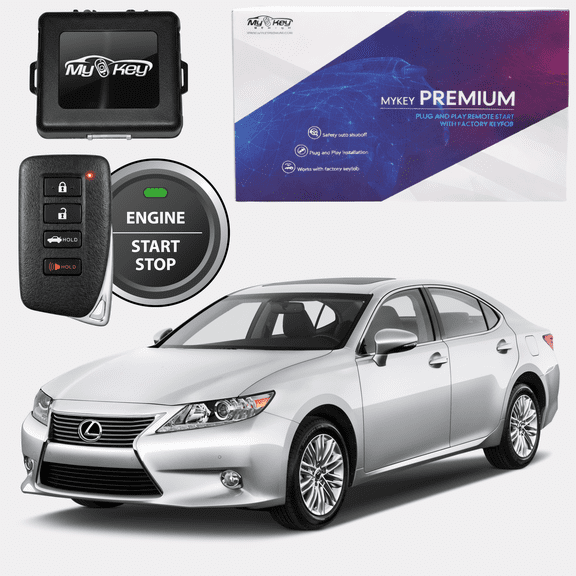 MyKey Premium 2013-2015 Lexus ES Remote Start Kit, Plug-and-Play, OEM Key Fob