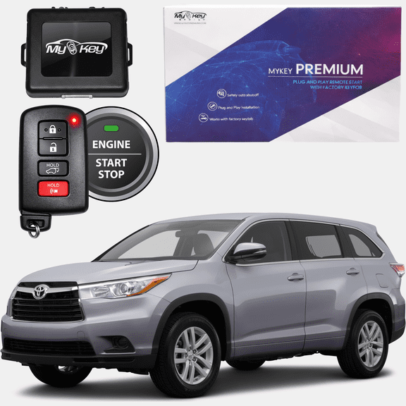 MyKey Premium 2013-2016 Toyota Highlander XU50 Push-Button Start Remote Start Kit