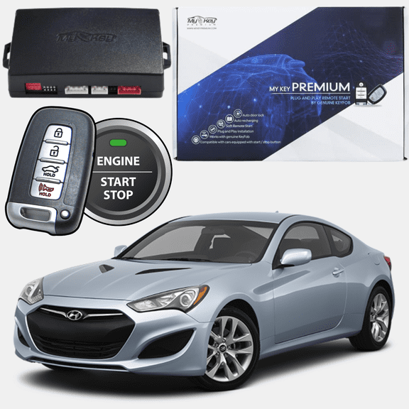 MyKey Premium 2013-2017 Genesis Coupe Push-Button Start Remote Start Kit, Plug-and-Play