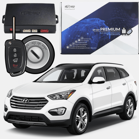 MyKey Premium 2013-2018 Hyundai Santa Fe DM Key Ignition Remote Start Kit, Plug-and-Play