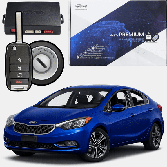 MyKey Premium 2014-2016 Kia Forte YD Key Ignition Remote Start Kit, Plug-and-Play