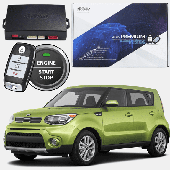 MyKey Premium 2014-2016 Kia Soul PS Push-Button Start Remote Start Kit, Plug-and-Play