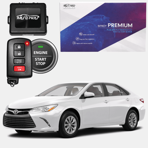 MyKey Premium 2015-2017 Toyota Camry Push-Button Start Remote Start Kit, Plug-and-Play
