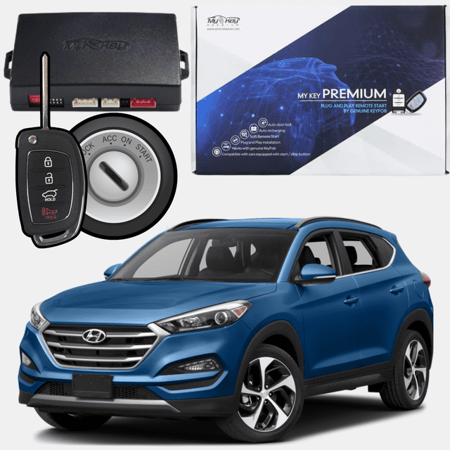 MyKey Premium 2016-2021 Hyundai Tucson TL Key Ignition Remote Start Kit ...