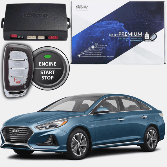 MyKey Premium 2018-2019 Hyundai Sonata Push-Button Start Remote Start Kit, Plug-and-Play