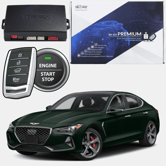 MyKey Premium 2018-2021 Genesis G70 Remote Start Kit, Plug-and-Play, OEM Key Fob