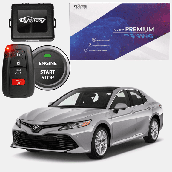 MyKey Premium 2018-2022 Toyota Camry Push-Button Start Remote Start Kit, Plug-and-Play