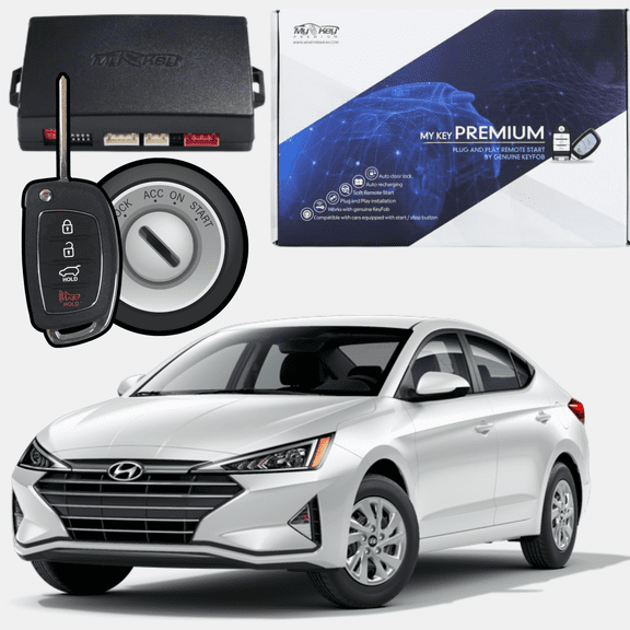 MyKey Premium 2019-2020 Hyundai Elantra AD Key Ignition Remote Start Kit, Plug-and-Play