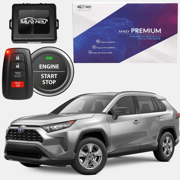 MyKey Premium 2019-2025 Toyota RAV4 XA50 Remote Start Kit, Plug-and-Play, OEM Key Fob