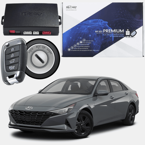 MyKey Premium 2021-2023 Hyundai Elantra Push-Button Start Remote Start Kit, Plug-and-Play