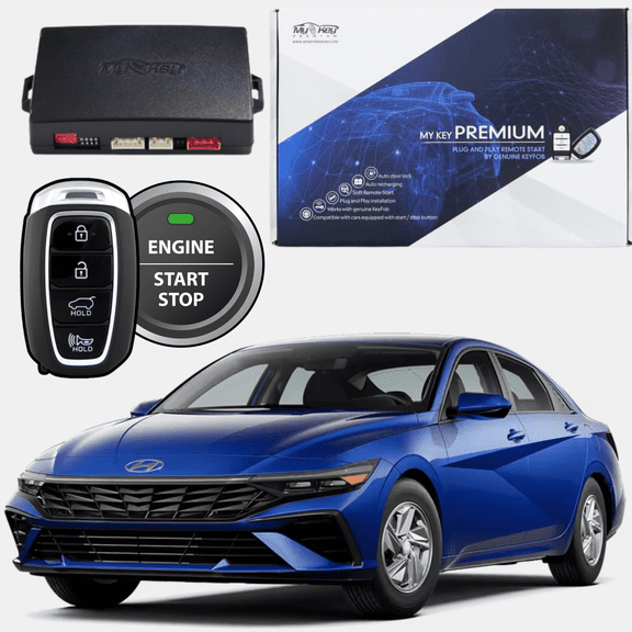 MyKey Premium 2024-2026 Hyundai Elantra Push-Button Start Remote Start Kit, Plug-and-Play