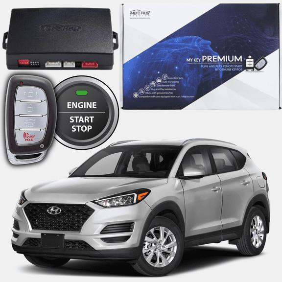 MyKey Premium 2016-2021 Hyundai Tucson Push-Button Start Remote Start Kit, Plug-and-Play