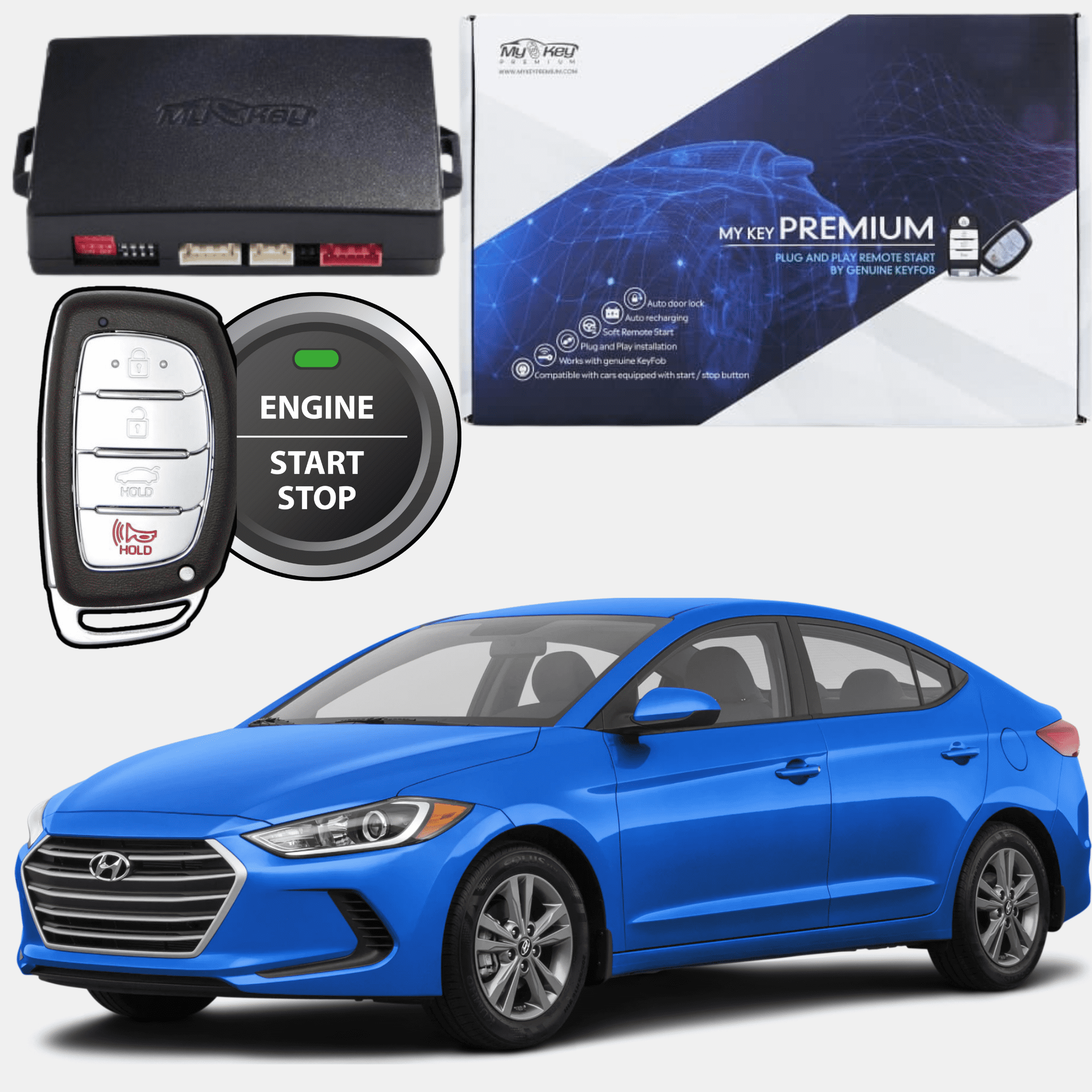 Hyundai Elantra Remote Start Key Fob