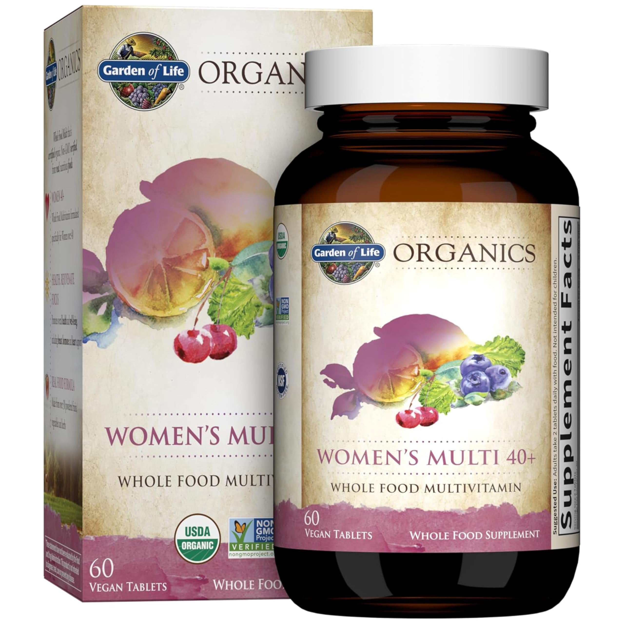 Garden of Life Organics Women's 40+, 60 Vegan Tablets