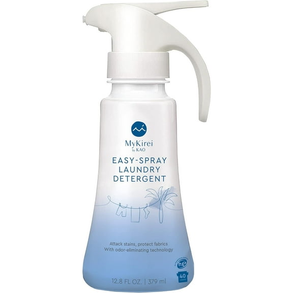MyKirei by KAO Plant-Based Detergent, Concentrated Laundry Detergent, Easy-Spray Easy to Use Laundry Detergent 12.8 FL OZ