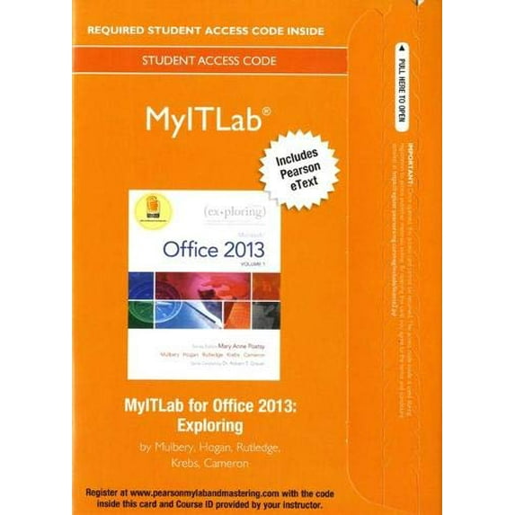 MyLab IT with Pearson eText -- Access Card -- for Exploring with Office 2013, 9780133775075, Paperback, 1