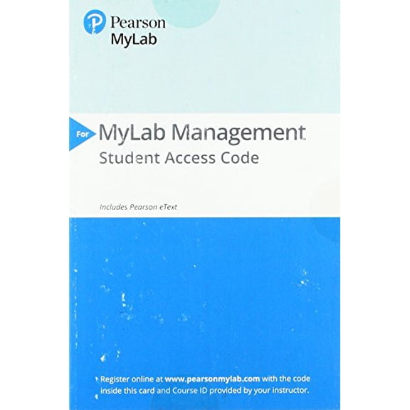 MyLab Management with Pearson eText -- Access Card -- for Modern Management: Concepts and Skills