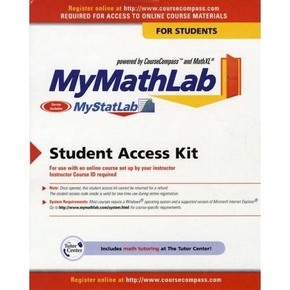 Pre-Owned MyLab Math/MyLab Statistics -- Valuepack Access Card Paperback