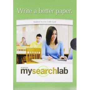 MyLab Search without Pearson eText -- Valuepack Access Card, 9780205699421, Paperback, 1