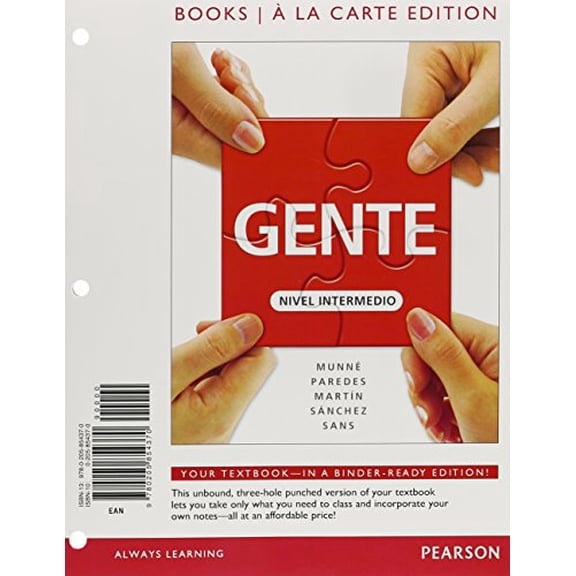 MyLab Spanish with Pearson eText -- Access Card -- for Gente: Nivel intermedio (one semester access), 9780205977819, Paperback, 1